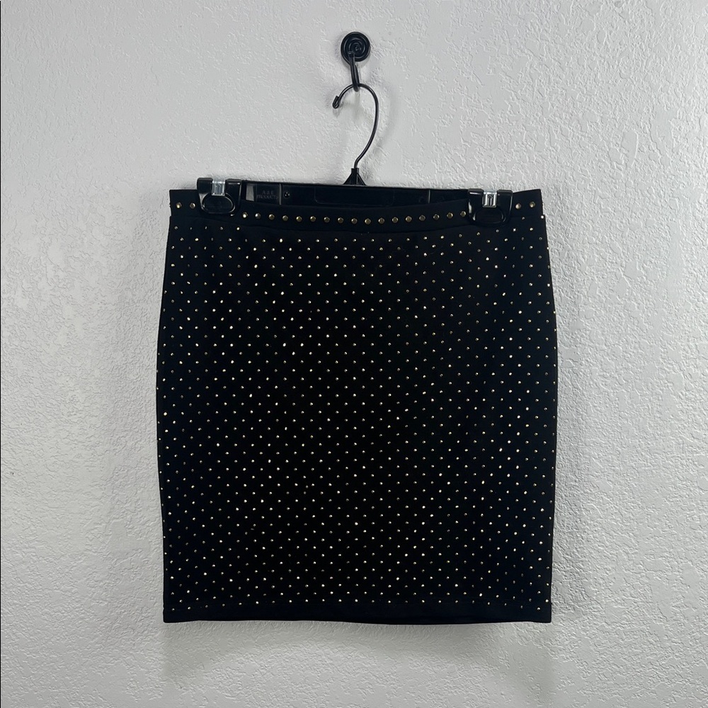 FOREVER 21 LADIES BLACK STRETCH MINI-PENCIL SKIRT Sz L SPAN-CUTE TC0417 Party